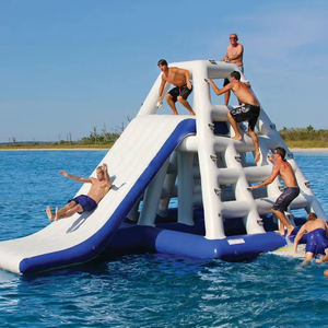 <span class=keywords><strong>Torre</strong></span> de Escalada Acuática Inflable Comercial con Tobogán - <span class=keywords><strong>Gimnasio</strong></span> Acuático Flotante de PVC Marino para Lago o <span class=keywords><strong>Mar</strong></span> - Product Image 4