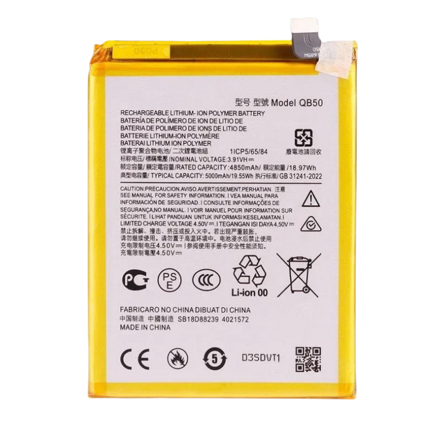 REAL CAP Replacement Battery QB50 for Motorola Moto G84 5G XT2347 XT2347-2 Cell Phone Mobile Smartphone Batteries Factory OEM