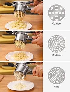 เครื่องบดมันฝรั่งแบบใช้มือทำจากสแตนเลส พร้อมด้ามจับซิลิโคน - Product Image 2