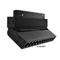 MG5-06F-ZL 6W RGB + CCT Pliable Magnétique Grille Lumière Support App 2.4G Contrôle 48V RGB LED Piste Éclairage Piste Lumière