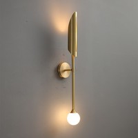 Applique murale LED de style nordique et américain moderne et minimaliste, lumière chaude pour salon, chambre, escalier, couloir, allée