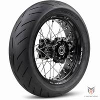 Ensemble de roues Surron Ultra Bee Sumo 17 pouces avant/arrière, moyeu léger CNC, nouveau, aluminium 6061-T6, acier inoxydable 304, rayons