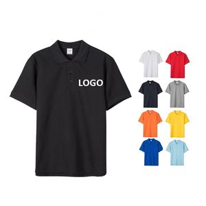 Custom Embroidery Logo 230gsm Cotton Golf <b>Polo</b> <b>Work</b> Business T <b>Shirt</b> Plain Printed Men's <b>Polo</b> <b>Shirts</b> - Product Image 1