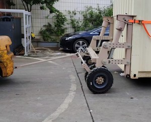Chariot de récipient d'expédition jusqu'à 50 tonnes par ensemble mécanique non motorisé avec le dispositif de levage hydraulique - Product Image 2