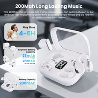 Écouteurs Intra-Auriculaires Bluetooth 2 en 1 à Clip, Nouvelle Qualité Supérieure, Confortables pour Télévision et Jeux Vidéo 2025