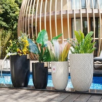 Pot Tanaman Multiwarna Ramah Lingkungan Modern Pot Tanaman Taman Keramik Berlapis Glaze Pot Keramik