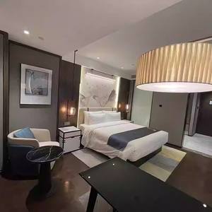 Fournisseur direct d'usine, mobilier commercial sur mesure et économique, ensemble complet de chambre à coucher pour hôtel, location d'appartements, Airbnb, maison d'hôtes - Product Image 1