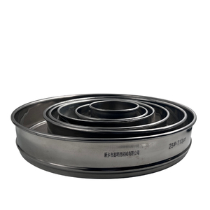 ชุดตะแกรงทดสอบมาตรฐาน ขนาด 8 <span class=keywords><strong>นิ้ว</strong></span> 20-200 เมช สแตนเลส พร้อมฝาปิด ASTM E11 สำหรับการวิเคราะห์อนุภาค XinMingDe - Product Image 2