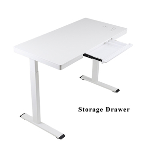 Escritorio Eléctrico Ajustable en Altura para Oficina en Casa, Marco de SPCC con Motor sin Escobillas, Cargador Inalámbrico y Cajón - Product Image 6