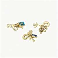 Pendentif en émail couleur or, motif avion, fusée et Terre, avec zircon, bijoux géométriques tendance pour femmes, vente en gros