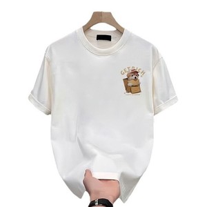T-shirt Estiva da Uomo in Cotone con Stampa Cartoon, Vestibilità Ampia, Girocollo, Manica Corta, Stile Casual, Nuova Moda 2026 - Product Image 5