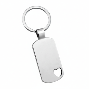 Portachiavi Rettangolare con Foro a Forma di Cuore - Product Image 2
