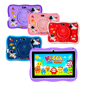 Nouvelle tablette pour enfants de haute qualité 7 pouces Processeur Octa Core 6+128 Go Android 15 Étui en silicone Bleu Rose Tablette pour enfants Android - Product Image 3