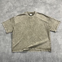 Kaos Batik Vintage Acid Wash Laris Manis, Katun Tebal 275Gsm, Sablon DTG Custom, Bordir, Model Boxy Crop