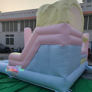 Inflatable Bounce Castle Kids Slide White Bounce House With Slide Inflatable Wedding Bouncer