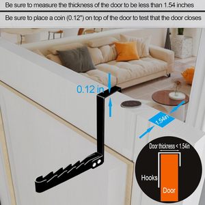 Porte-manteau pliable <span class=keywords><strong>à</strong></span> suspendre sur la porte 15x15cm, couleur comme sur l'image, <span class=keywords><strong>petit</strong></span> séchoir <span class=keywords><strong>à</strong></span> <span class=keywords><strong>linge</strong></span> pour suspendre les vêtements - Product Image 6