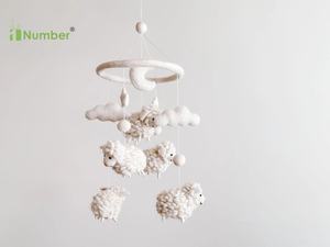 Bas quantité minimale de commande Bébé Jouets <span class=keywords><strong>En</strong></span> Gros À La <span class=keywords><strong>Main</strong></span> Népal <span class=keywords><strong>Laine</strong></span> Mouton Bébé Mobiles pour Bébé Fille Garçons Coran Pépinière Berceau Lit Mobiles - Product Image 4