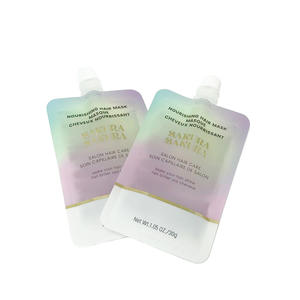 Sachet givré personnalisable avec logo, 1,05 oz, en PE, avec bec verseur, pour emballage de produits capillaires et cosmétiques, thermoscellable - Product Image 1