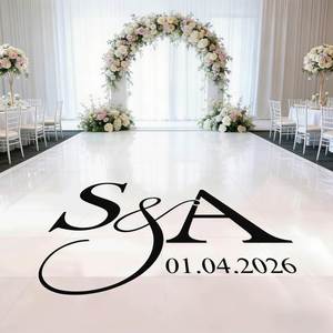 Custom Wedding Dance Floor Decals, Elegant Personalized Reception <b>Stickers</b>, Removable Custom Vinyl <b>Sticker</b> for Floor - Product Image 4