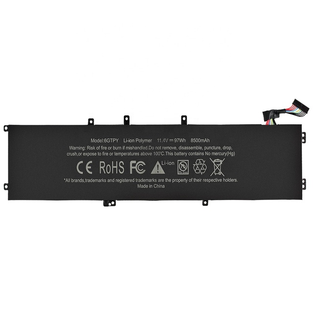 100% Brand New 11.4V 97Wh Laptop Battery 6GTPY for Dell XPS 15 9560 15 5510 5520 0GPM03 GPM03