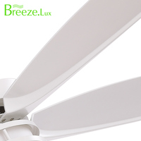 Proveedor de fábrica Estilo simple Decoración del hogar 56 "Precio bajo Gran Dc Blanco Abs Blade Ventilador de techo de metal