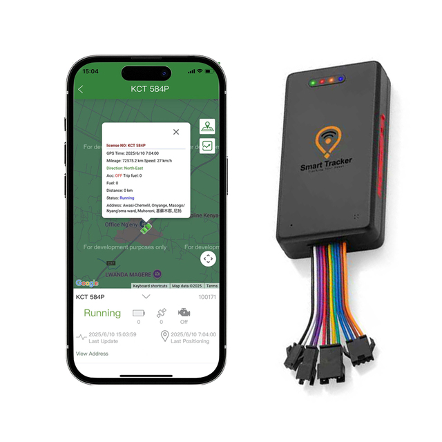 Waterproof Rating Fleet Management System GPS Vehicle Tracker Over-Speed Alarm for Bus Fuel Monitoring