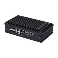 Qotom Mini PC Atom C3808 con 12 núcleos 4 NIC SFP + Computadora de AES-NI