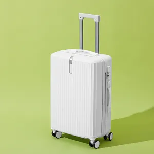 高品质26英寸运动行李箱单管伸缩式行李箱手柄彩色ABS行李箱