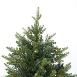 Высококачественная Классическая зеленая новогодняя елка, Лидер продаж, полная ПВХ, Смешанная искусственная Рождественская елка, подставка на шарнирах, полезная - Product Image 4