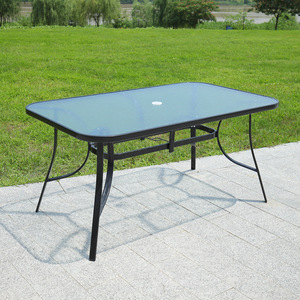 Mesa de vidrio templado de alta calidad Mesa cuadrada plegable moderna de lujo - Product Image 1