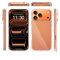 Coque de téléphone anti-rayures en PC rigide de 1,5 mm et TPU souple de 1,8 mm pour iPhone 18 17 16 Pro Max avec protection airbag