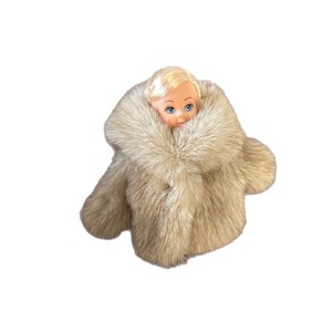 Colgante de muñeca de felpa con estampado de leopardo y cuero negro, accesorio de lujo para bolso <span class=keywords><strong>Kelly</strong></span>, llavero colgante de nicho para bolso - Product Image 5