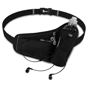 Porte-bouteille d'eau avec ceinture d'hydratation, sac banane étanche pour la course à pied, la randonnée et le cyclisme, réglable - Product Image 1