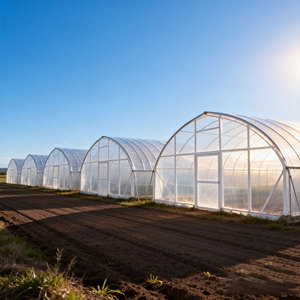 دفيئة زراعية تجارية كبيرة متعددة الامتدادات بطبقة واحدة من غشاء البولي إيثيلين، ذات هيكل ثابت وتكلفة منخفضة وعائد إنتاج مرتفع - Product Image 6