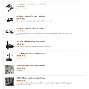 Auriculares inalámbricos y transmisor para fiestas, dispositivo de audio silencioso, Ed - Product Image 5