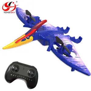 새로운 2.4GHz 4CH RC 공기 비행 공룡 Pterosaur 항공기 도매 저렴한 장난감 드론 장난감 어린이를위한 소리