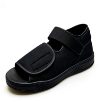 Botte de marche médicale pour fracture, semelle plate en EVA, chaussure post-opératoire, couvre-pied avant amovible, respirante, légère, fermeture auto-agrippante