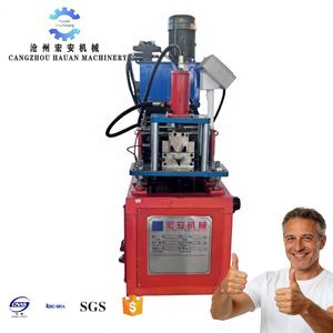 Machine de poinçonnage et de formage automatique de profilés en V pour étagères, avec PLC et boîte de vitesses, puissance 26KW - Product Image 1