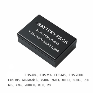 Pour <span class=keywords><strong>Canon</strong></span> R10 850D 800D 760D 750D 200D 77D M6 <span class=keywords><strong>Batterie</strong></span> pour appareil photo numérique LP-E17 en stock - Product Image 2