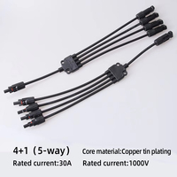 Conector PV Tipo Y para Conexión en Paralelo, Conector Impermeable para Sistema de Paneles Solares, Conector de Ramificación de Dos Piezas, Conector Tipo T para Celdas Solares