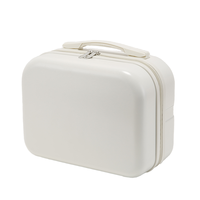 Sac de maquillage personnalisable, écologique, durable, résistant à l'eau, 14 pouces, fermeture à glissière, poignée souple, trousse de maquillage de voyage