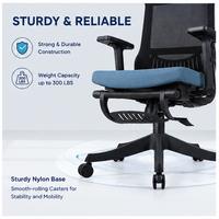 Chaise de bureau ergonomique avec repose-pieds, chaise de bureau de luxe à dossier réglable, chaises de travail pour bureau
