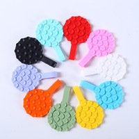 Support de téléphone à ventouse en silicone Support flexible rond double face pour selfies et vidéos