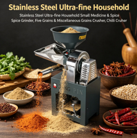 Machine à pulvériser les grains industrielle de grande capacité en acier inoxydable, alimentation automatique, pour fèves de cacao, piments, épices en poudre