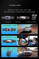 Caméra de tableau de bord de voiture à double objectif 2.5K 1440P avec écran tactile IPS 3.0 pouces, vision nocturne et moniteur de stationnement