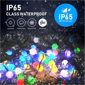 Dream Color LED <b>String</b> <b>Lights</b> Globe Addressable APP Control Rubber Wire Outdoor Waterproof for Garden Christmas Decor - Product Image 5