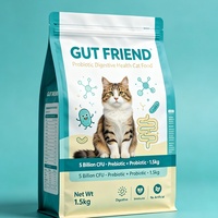 Sac en plastique pour aliments pour chats à motif personnalisé, haute barrière anti-dégradation, pour la distribution en vrac d'aliments pour chats enrichis en vitamines