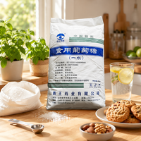 Dextrose monohydraté de qualité alimentaire en poudre 99% édulcorant 25kg/sac Durée de conservation de 24 mois pour boissons, boulangerie, confiserie Henan
