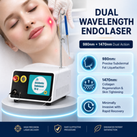Appareil de liposuccion Vaser Endolaser Fiberlift 980nm+1470nm pour chirurgie plastique, raffermissement cutané et lifting facial