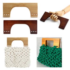 Poignée de <span class=keywords><strong>sac</strong></span> en bois en forme de D - Cadre en bois massif naturel pour <span class=keywords><strong>sac</strong></span> fourre-tout DIY, <span class=keywords><strong>sac</strong></span> à matelasser, fabrication de sacs à main en gros - Product Image 3